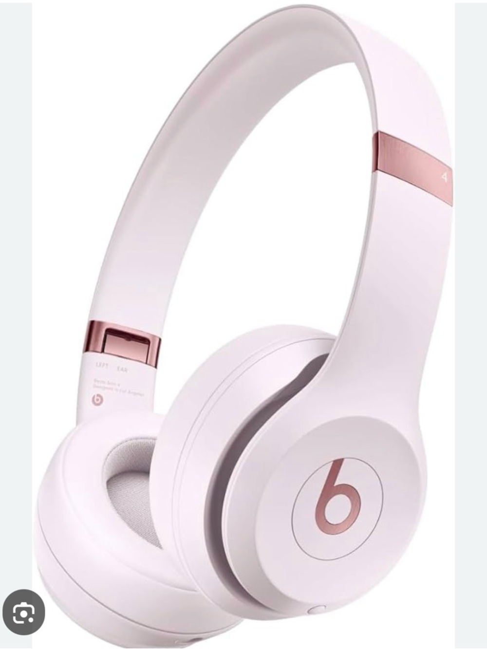 Beats Solo 4 Wireless Headphones - Light Pink with Rose Gold Accents